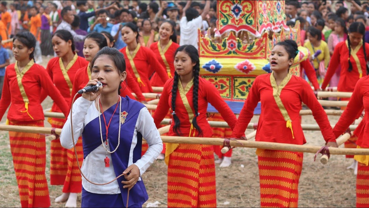 বান্দরবান উজানি পাড়া থেকে মারমাদের ঐতিহ্যবাহি মহিলা সইং নৃত্য পরিবেশন-২০২৩