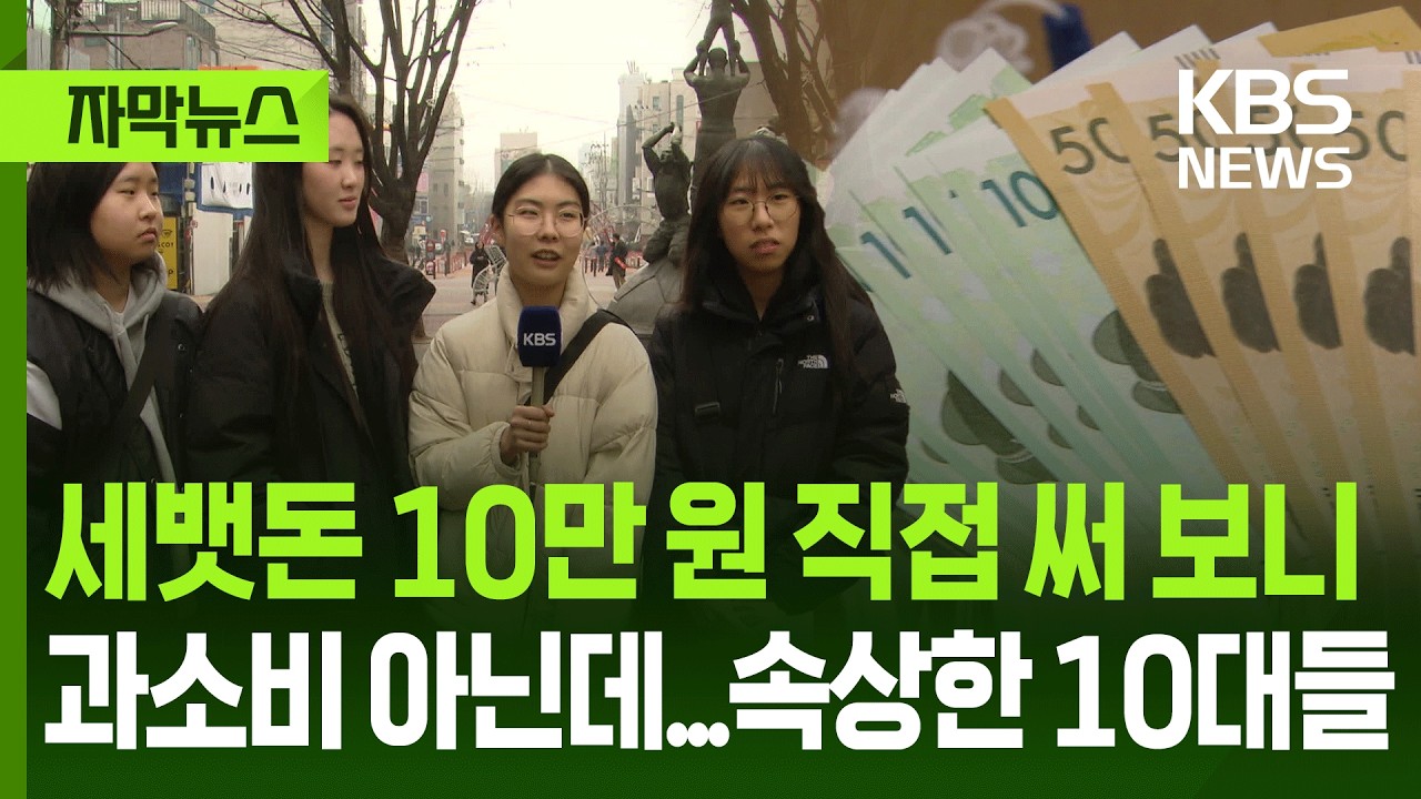 [자막뉴스] 세뱃돈 10만 원 직접 써 보니, 과소비 아닌데...속상한 10대들 / KBS 2026.02.19.