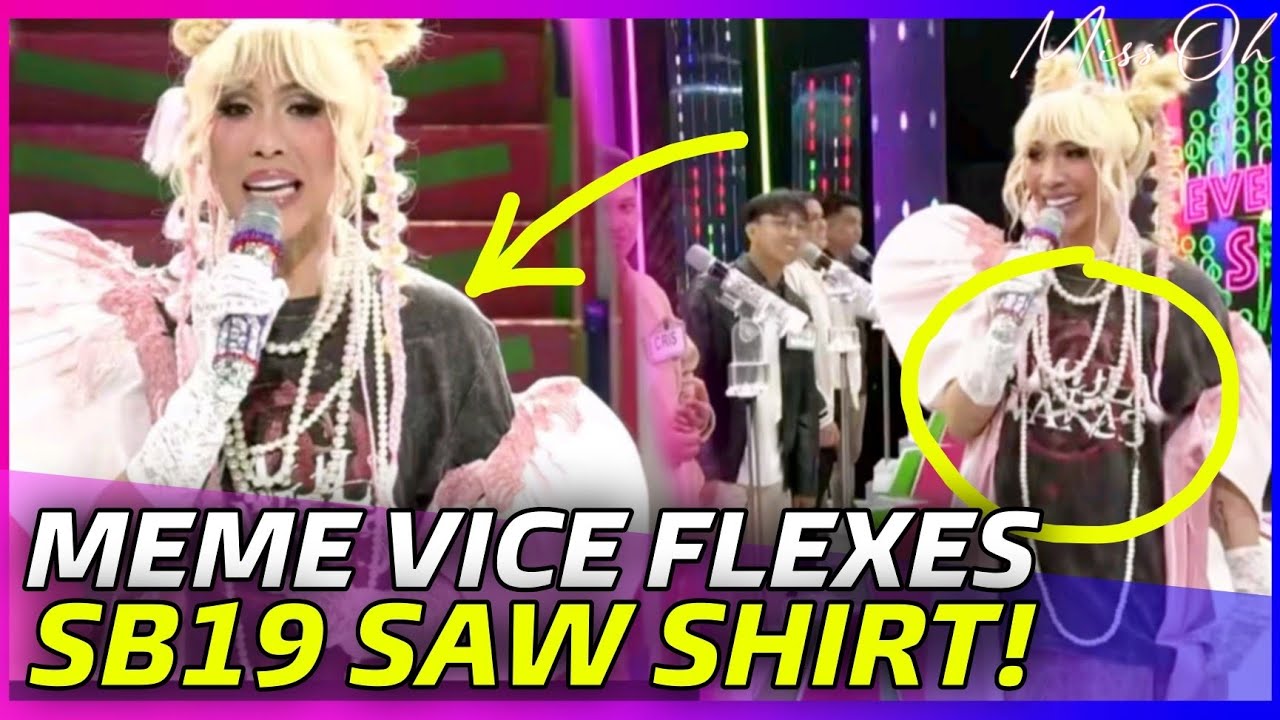 VICE GANDA PROUDLY WEARS SB19's SAW SHIRT on ITS SHOWTIME!