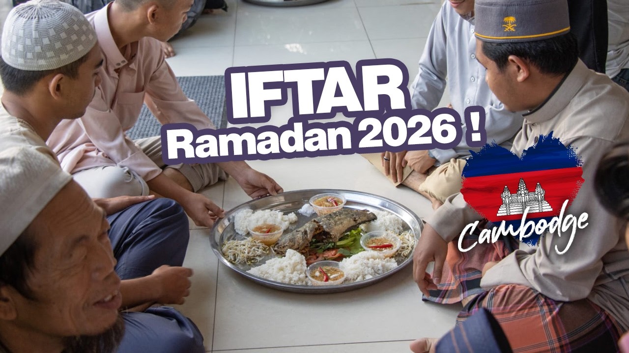 🍽️🌙 Cambodge – Les mosquées s’illuminent à l’heure de l’Iftar 🇰🇭