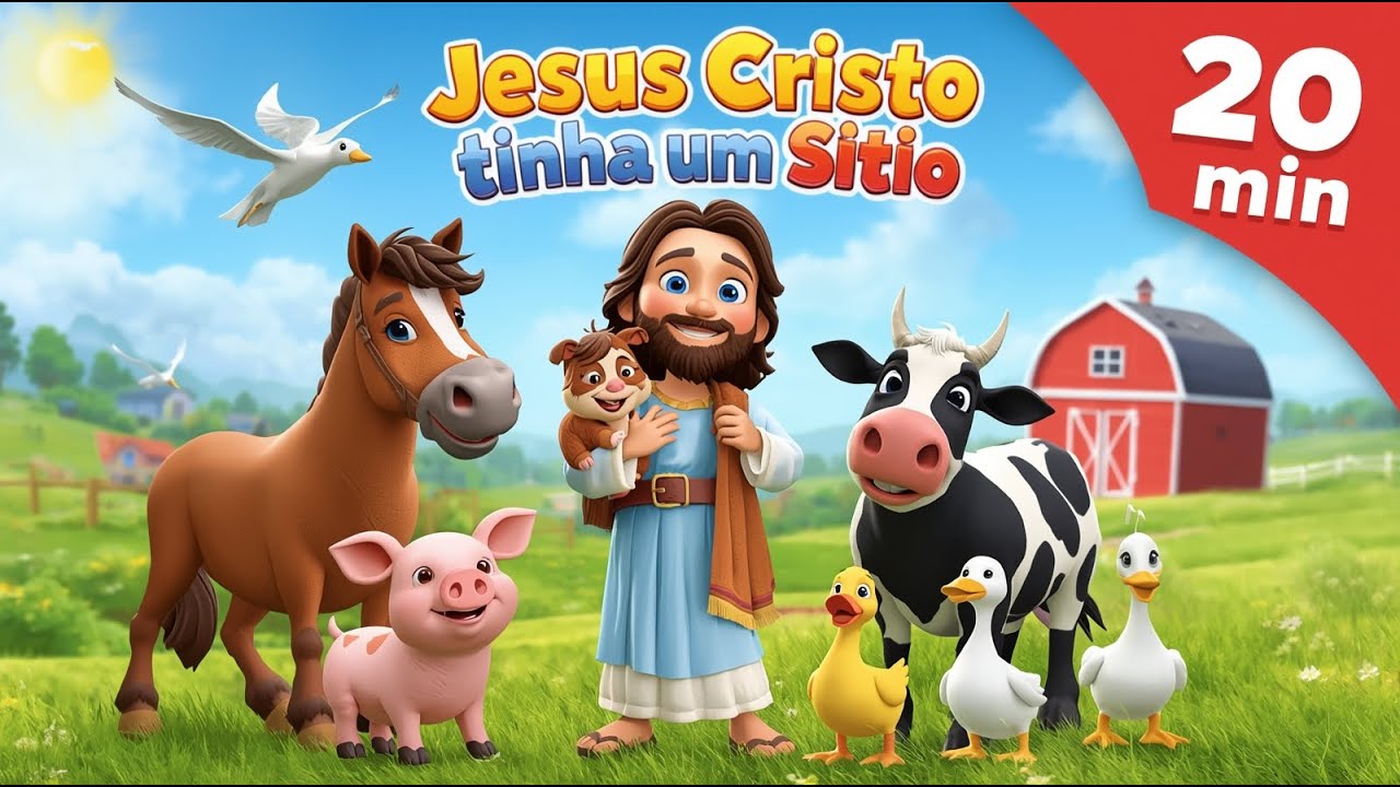 Jesus Cristo tinha um sítio, ia, ia, ô e muito mais! 20 min Música Infantil Gospel