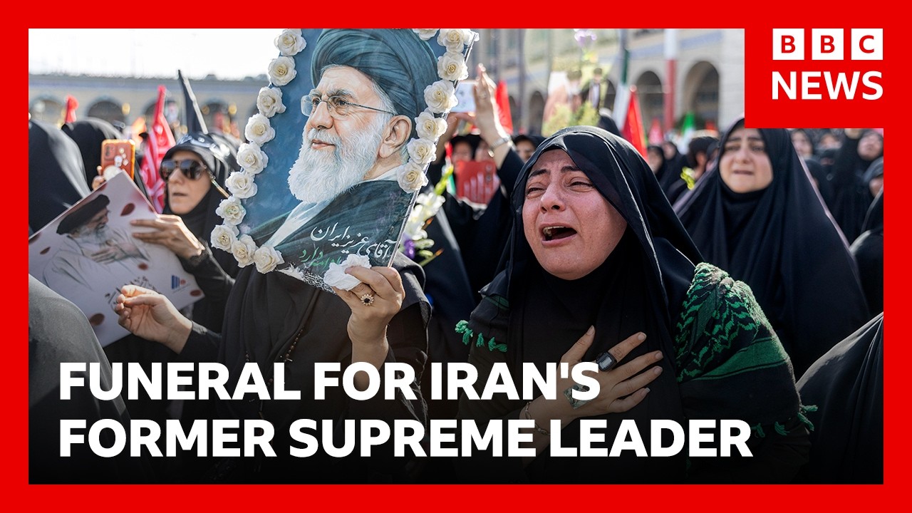 Funeral procession for Iran's former supreme leader begins in Tehran | BBC News