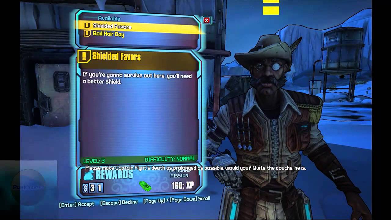 Borderlands 2 - kill some monsters and buy a shield