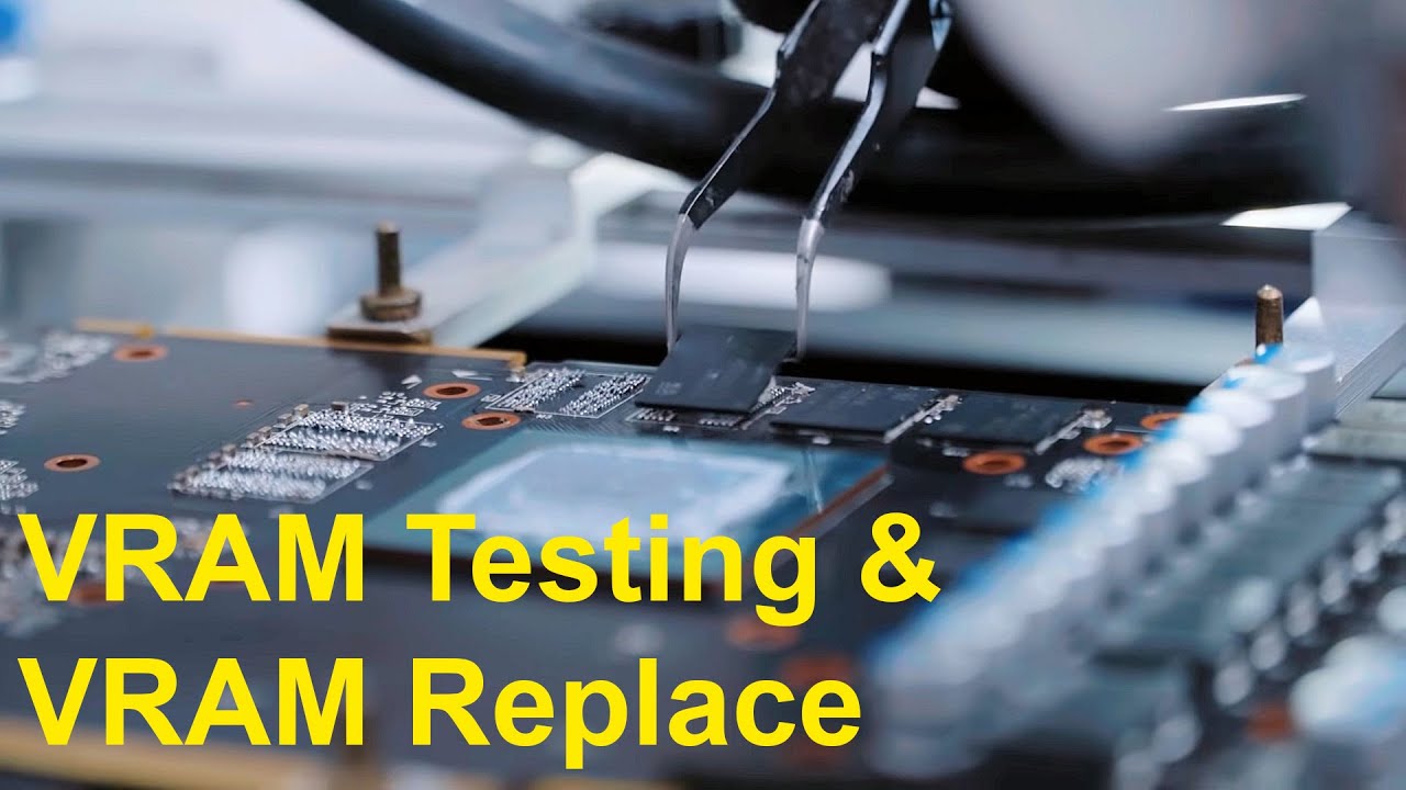 VideoCard nVidia VRAM test & replace | VRAM arıza tespiti tamir | Full repair process