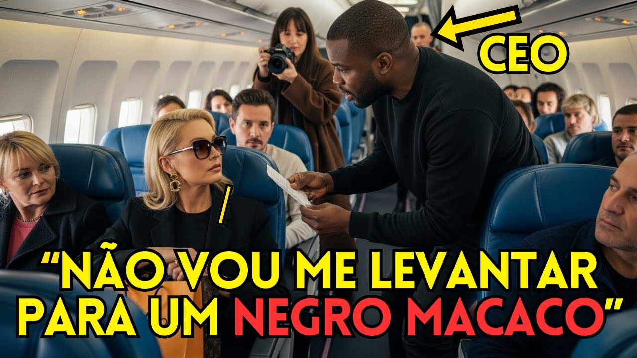 Mulher branca toma assento de CEO negro — e descobre que ele é dono de toda a companhia aérea