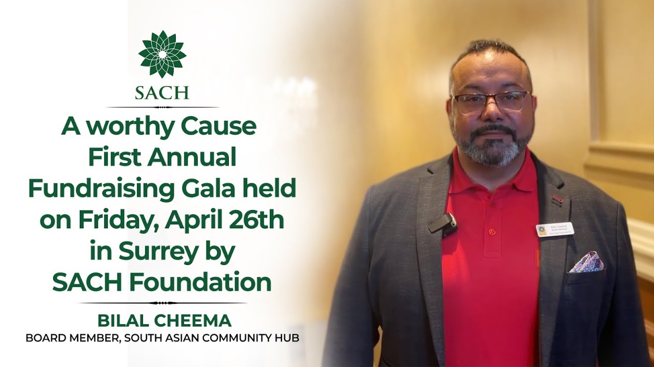 Bilal Cheema at SACH Gala: Supporting Vital Services