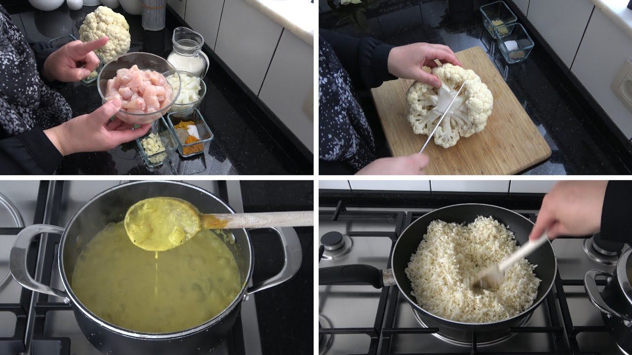 Yazid curry egh arroz  n coliflor
