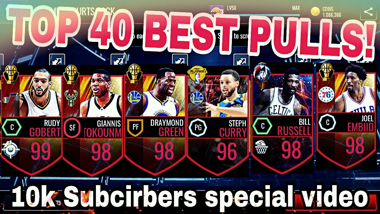 Top 40 Best Pulls in NBA LIVE MOBILE!