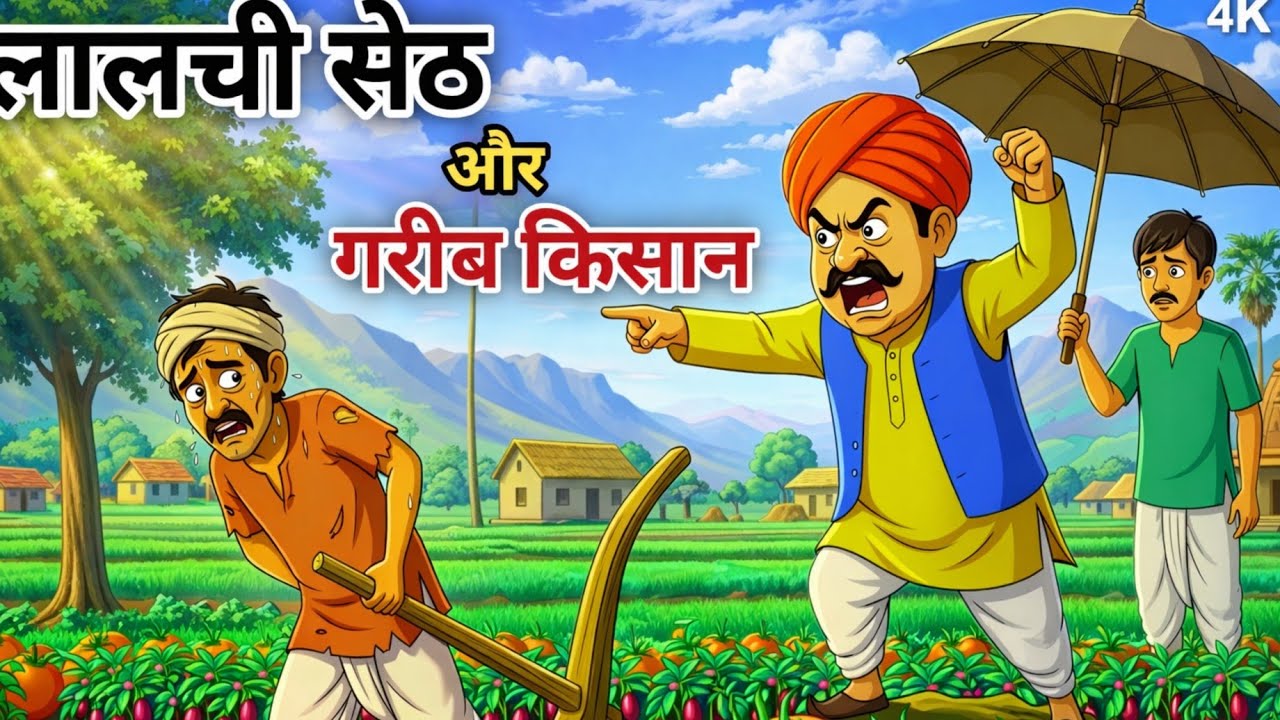 लालची सेठ और गरीब किसान | LALCHI SETH OR GARIB KISAN | Hindi Moral Story