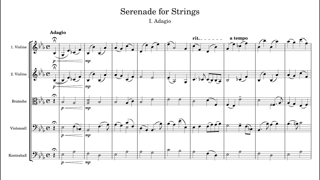 Serenade for Strings | An Original Four-Movement Serenade