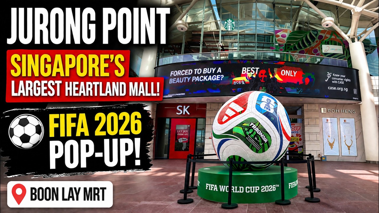 Jurong Point Mall Singapore 2026 🇸🇬 | Largest Heartland Mall + FIFA World Cup 2026&trade; Pop up