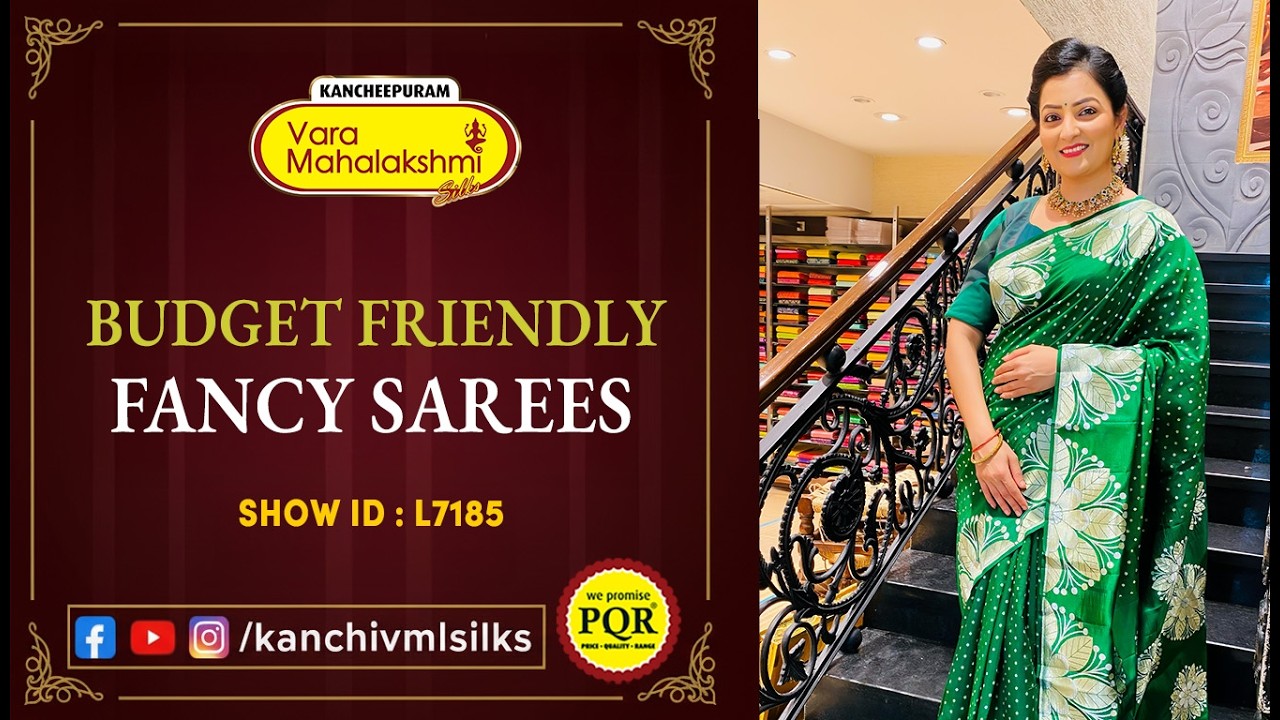 Budget Friendly Fancy Sarees | WhatsApp Number 89 0001 0002 | Kancheepuram VaramahalakshmiSilks LIVE