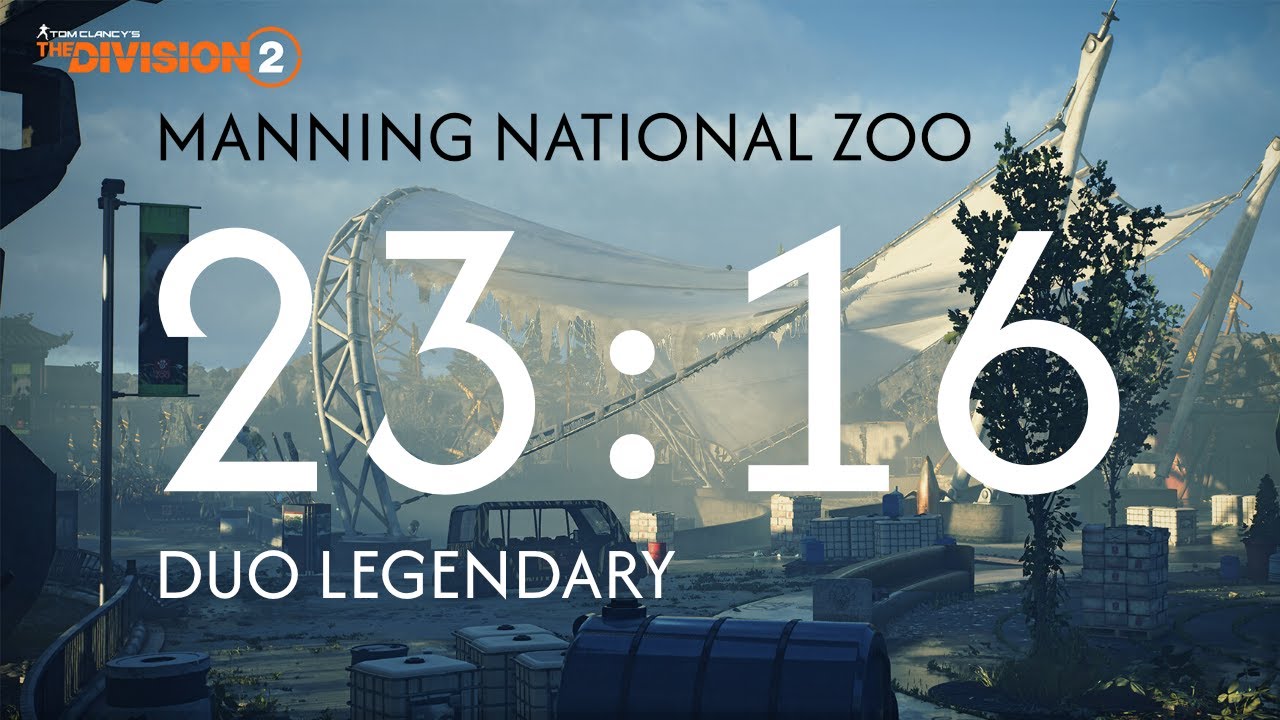 [23:16] Duo Legendary - Manning National Zoo | The Division 2