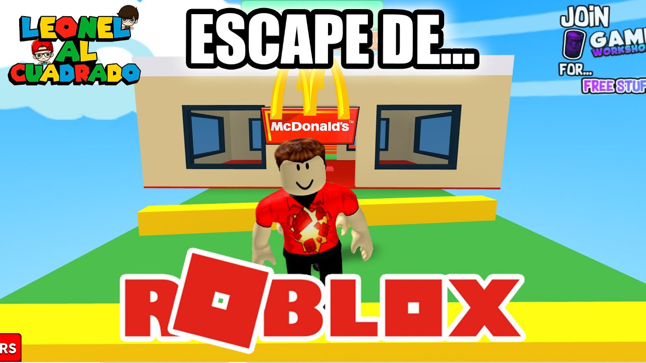 Escape de McDonalds | Roblox | Juegos Para Niños