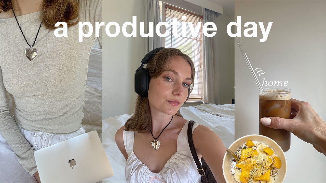 a productive summer day at home