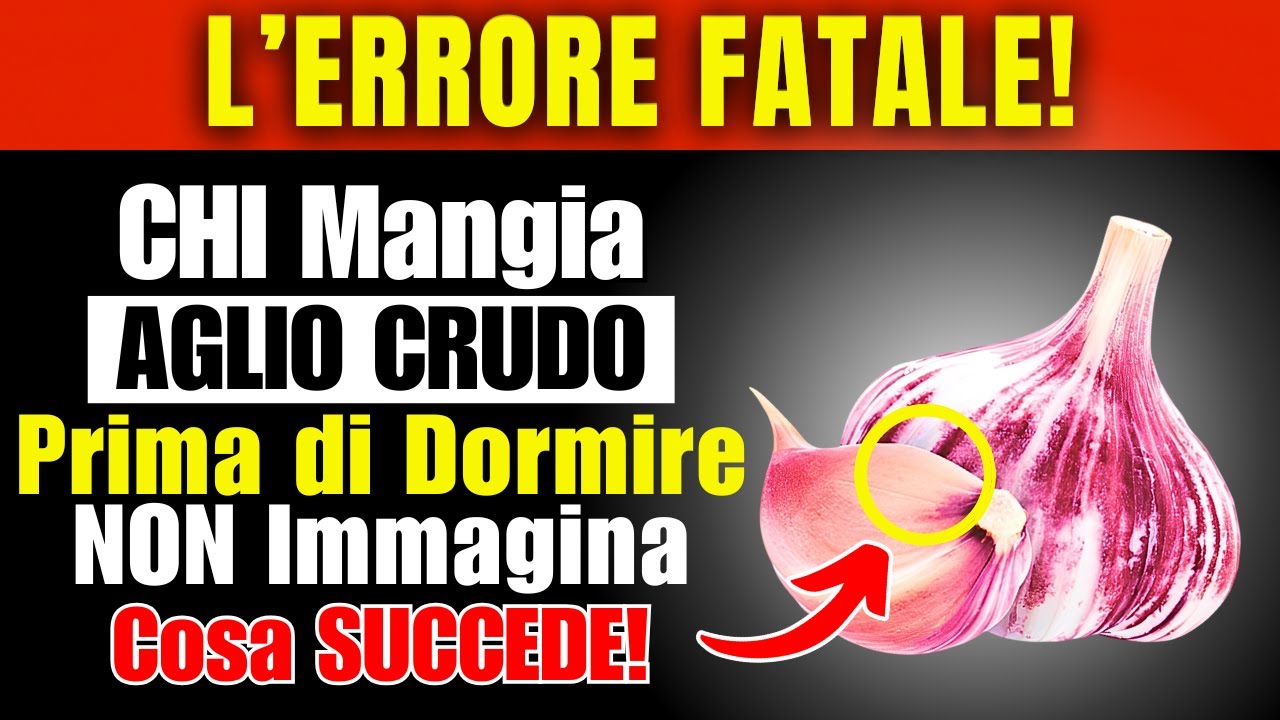 Chi Mangia Aglio Crudo Prima di Coricarsi NON Immagina Cosa SUCCEDE.
