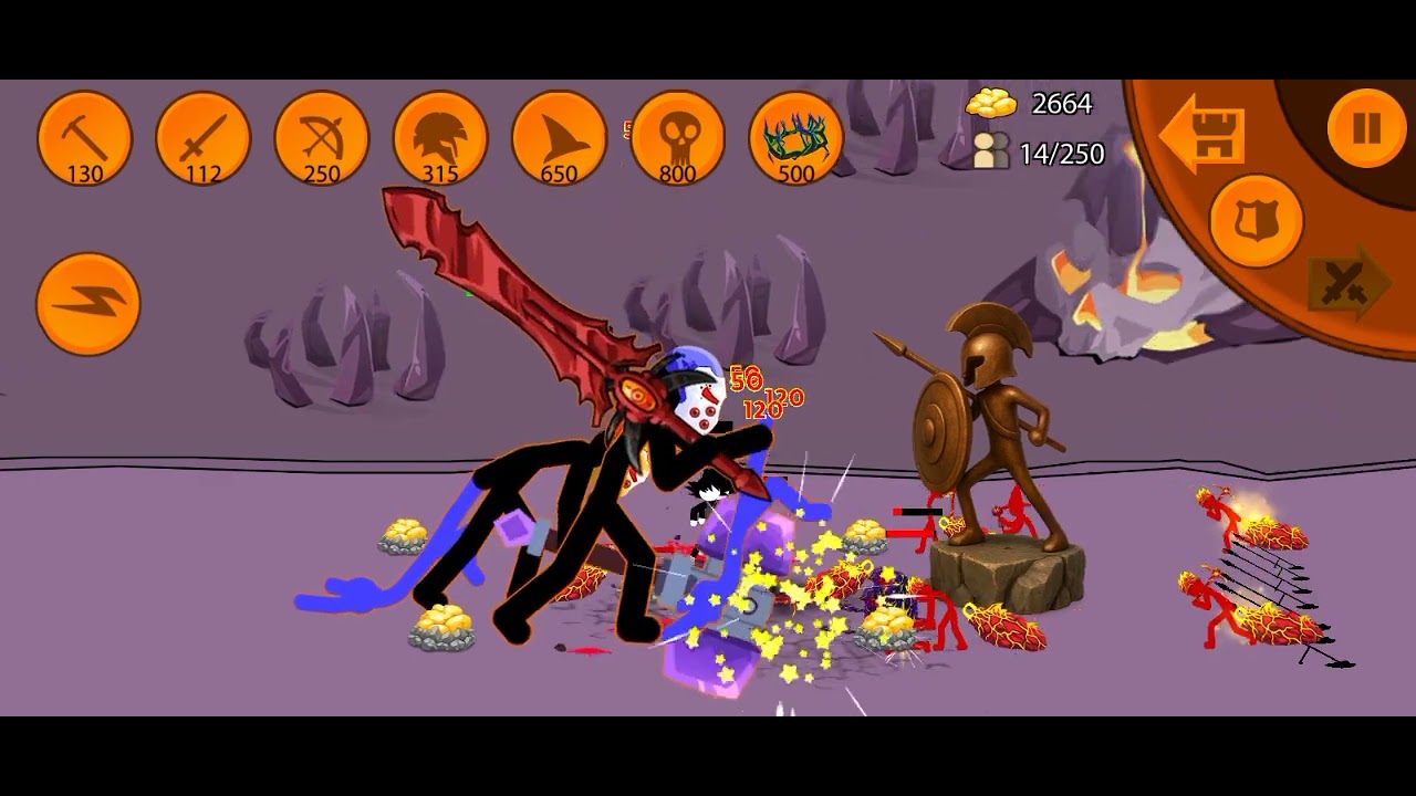 Thanos, Black Goku actack Enemy( Stick empire, part 2) 