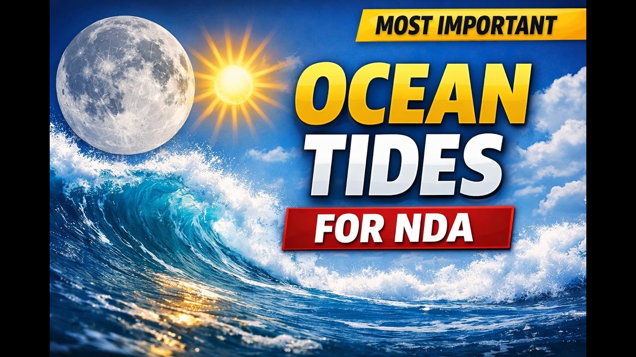 NDA Special MCQ Ocean Tides || #geography #nda #upsc #physicalgeography