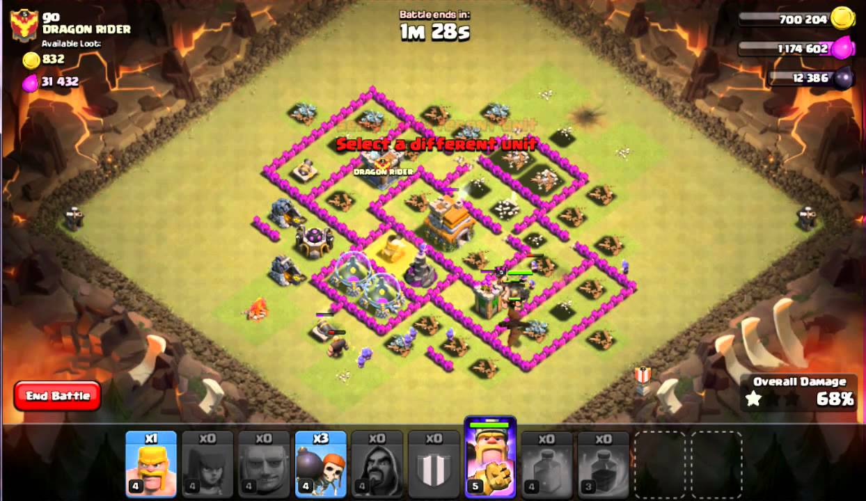 TH7-Best attack strategy-3 Star-clan wars (no dargon ) -Part 4