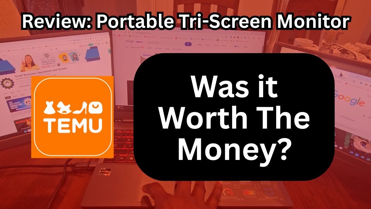 Temu Review 2026: Laptop Tri Screen Monitor