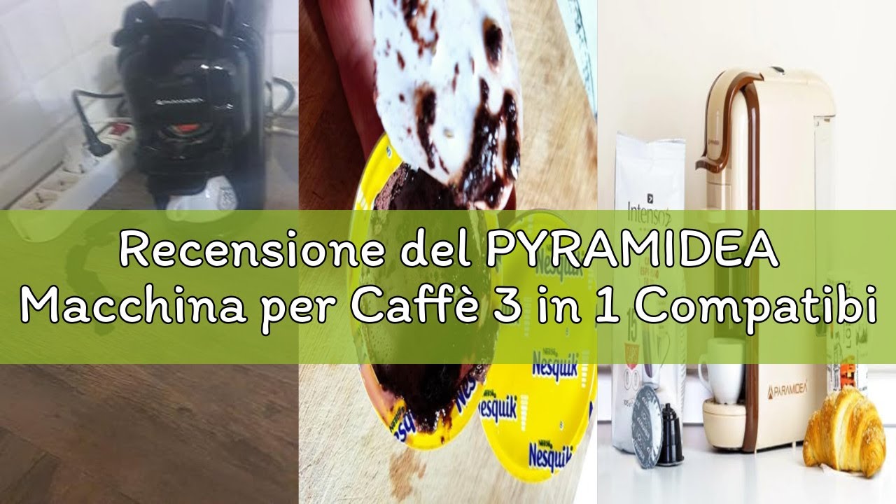 Recensione del PYRAMIDEA Macchina per Caffè 3 in 1 Compatibile con Nespresso Dolcegusto e Cialde Bev