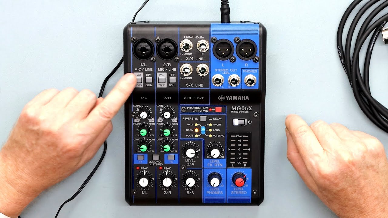 Микшер YAMAHA MG06X — полный обзор