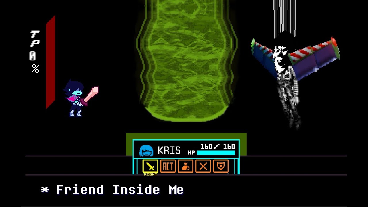 Delatrune Friend Inside Me Weird Route fight