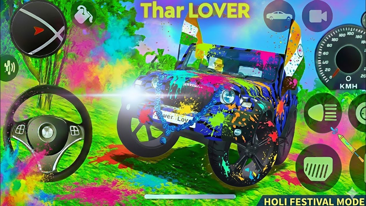 Dollar (Song) Shidu Mosewala Modified Mahindra White Thar Indian Cars Simulator 3D Gameplay Part-99