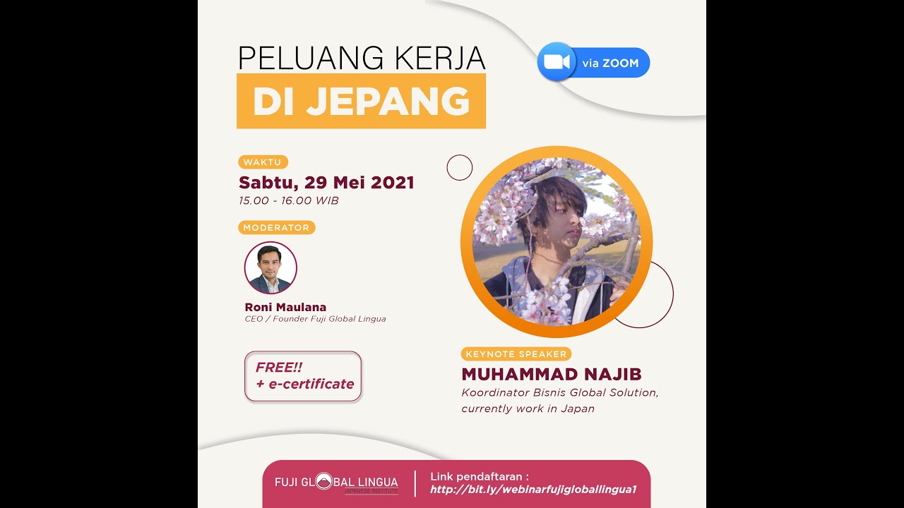 Peluang Kerja Di Jepang /// Webinar Fuji Global LIngua