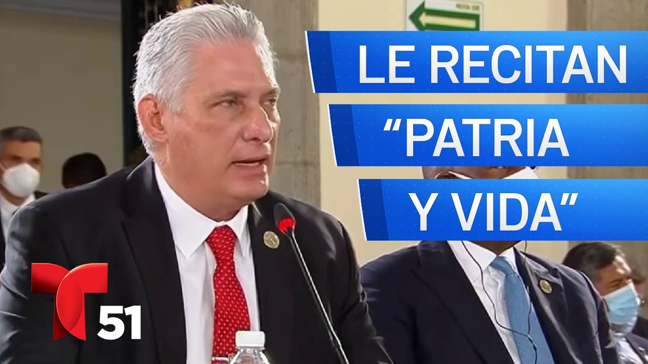 Presidente uruguayo recita estrofa de “Patria y Vida” frente a Díaz-Canel