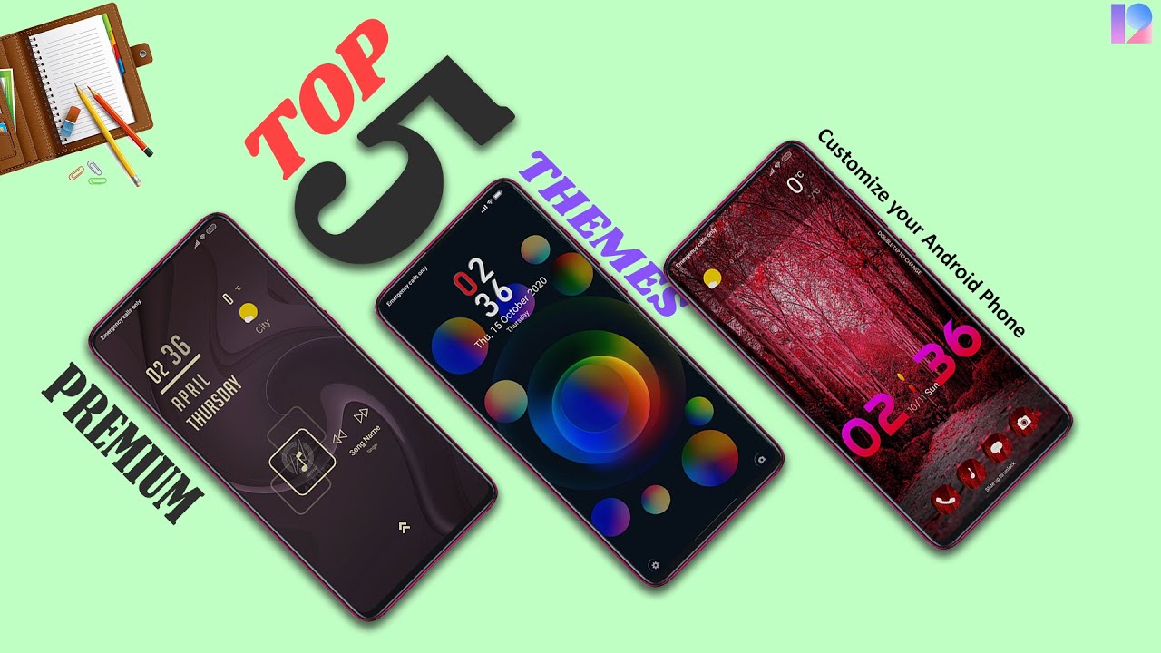 Top 5 VIP MIUI 12 Themes | Simple and Clean MIUI 12 Themes You Might Like!🔥🔥