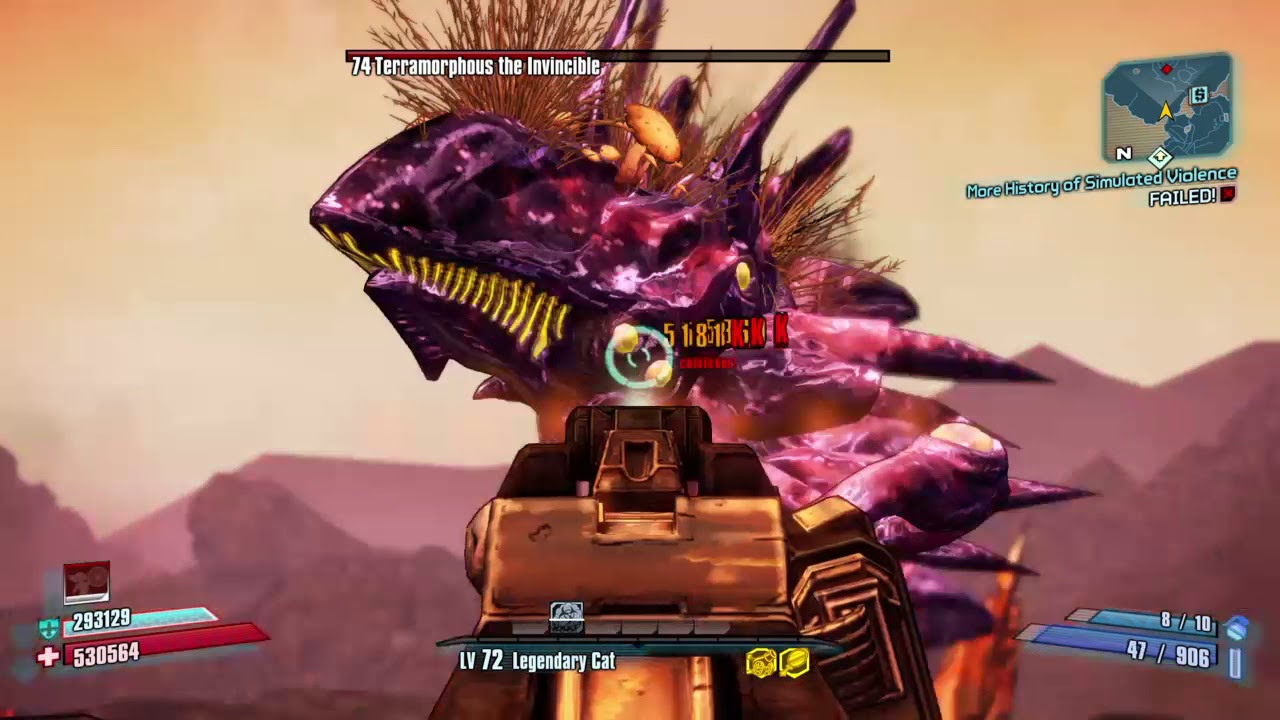 Borderlands 2 Maya vs Terramorphous L72 2mins 3secs