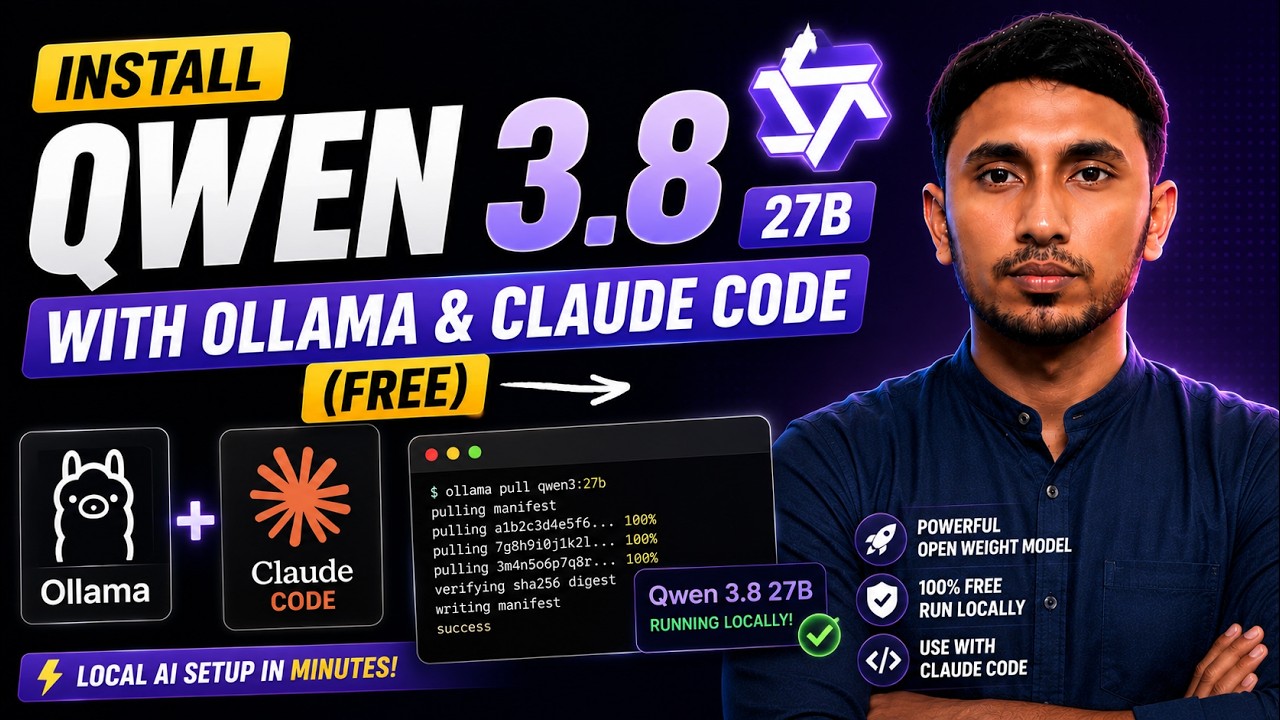 Я заменил Claude Code на Qwen 3.8 27B (бесплатная настройка)