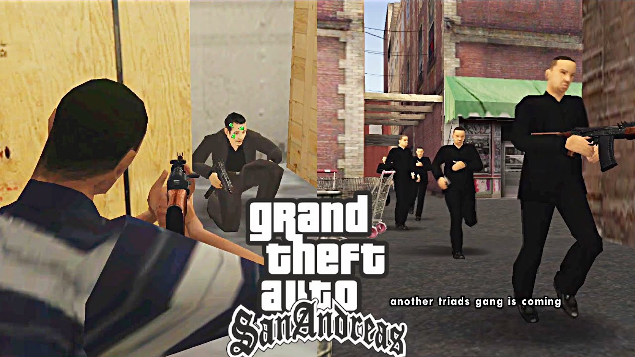 GTA San Andreas Gameplay - DYOM mission - The Trouble With Triads