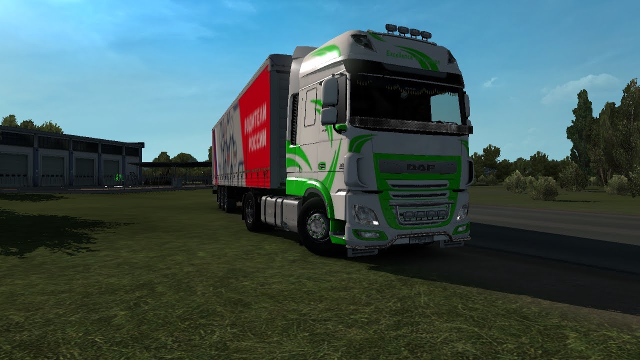 DAF XF106 ЗАБИРАЮ)))) ЕДУ НА НОРВЕГИЮ. 24 ТОННЫ ПОДШИПНИКОВ. УШЁЛ ОТ СТОЛКНОВЕНИЯ 2 РАЗА!!