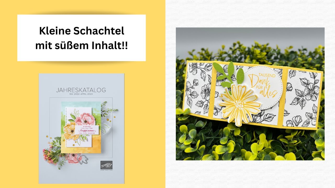 Kleine Schachtel mit süßem Inhalt!! Mit den Produkten von Stampin`UP!