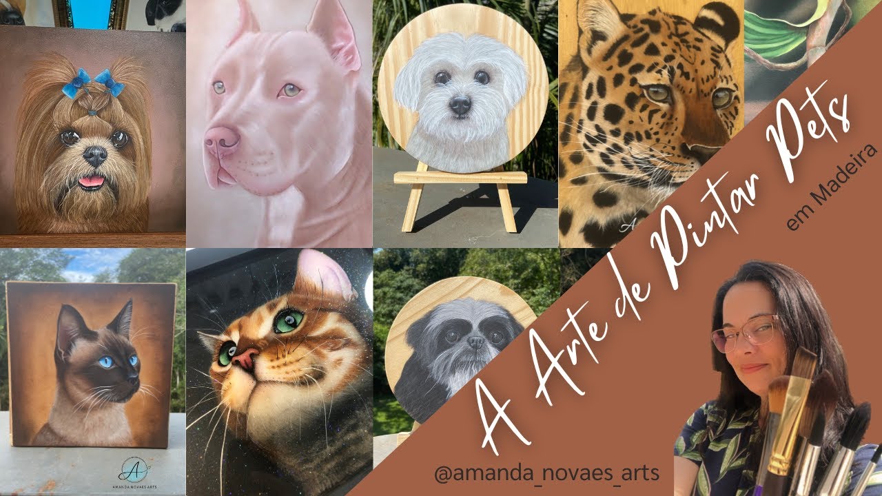 A Arte de pintar Pets - Retratos e cães e gatos na Madeira