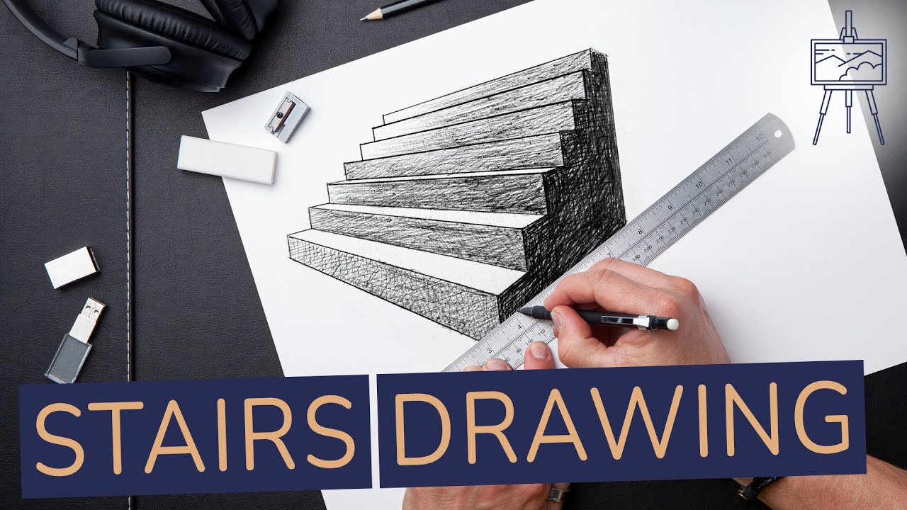 How to Draw Stairs Step-by-Step