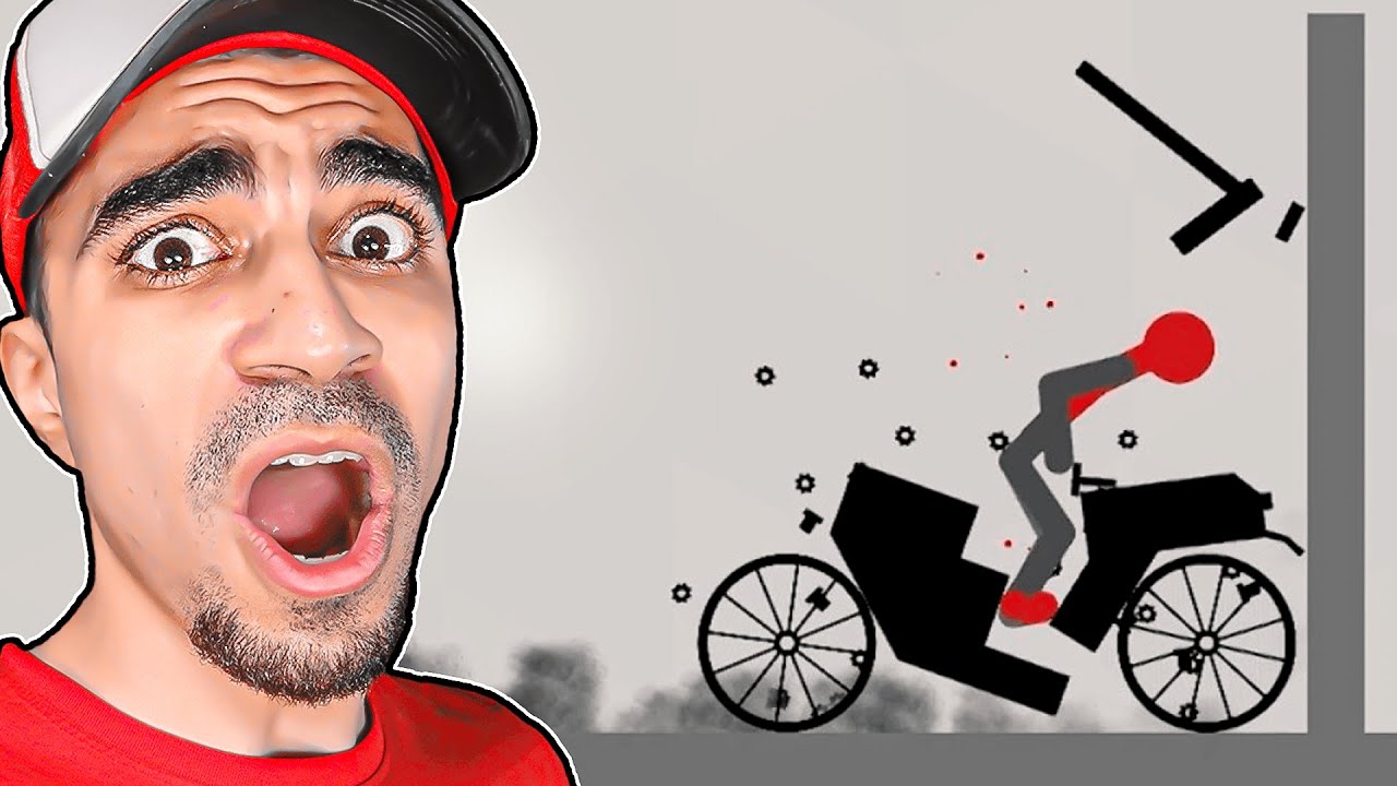 محاكي تكسير العظام - الرقم القياسي في التكسير 🍖😭 - Stickman Falling