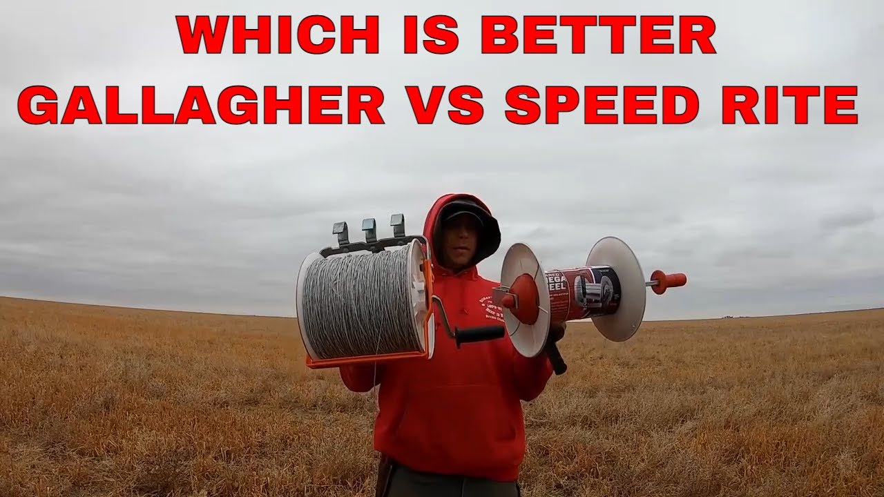 Speed rite vs Gallagher electric fence roller polly wire.