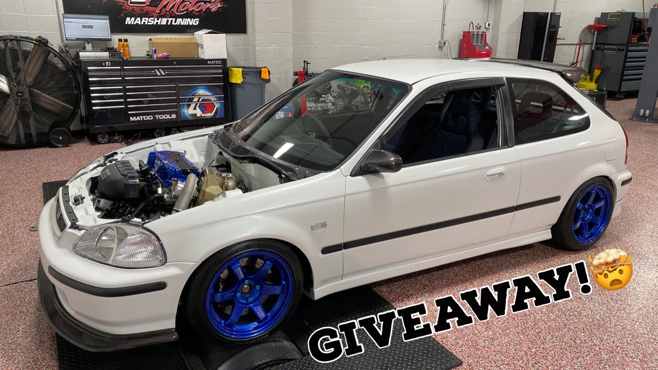 Dyno K-Series Turbo RHD EK Hatchback! 🏋🏽&zwj;♂️ Enter to Win on May 26th!!! 🗓