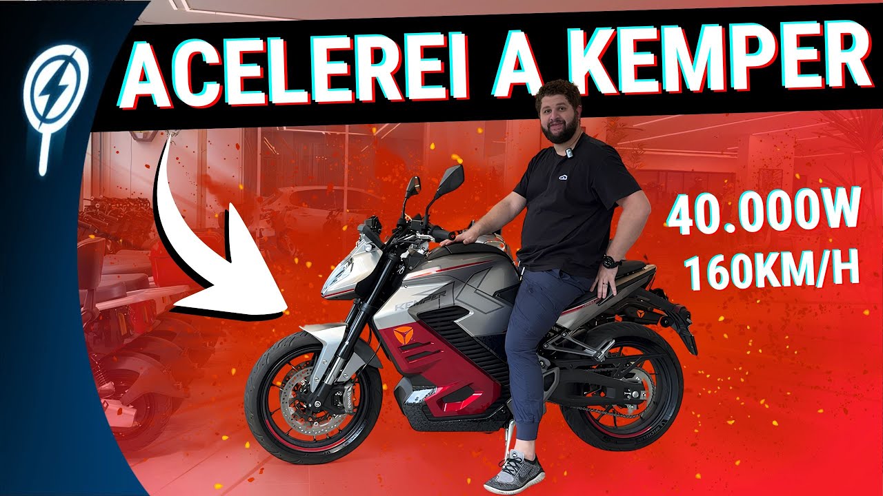 INACREDITÁVEL! ACELEREI A MOTO ELÉTRICA MAIS BRUTA DO BRASIL!!! YADEA KEMPER !!!