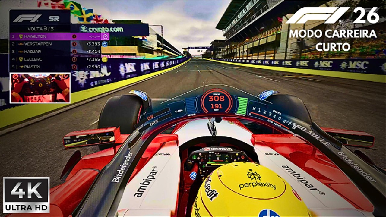 F1 26 MOD Carreira de Lewis Hamilton Ultra Realista 4K | Sprint 5 | PXN V12 Lite + Simjack UT
