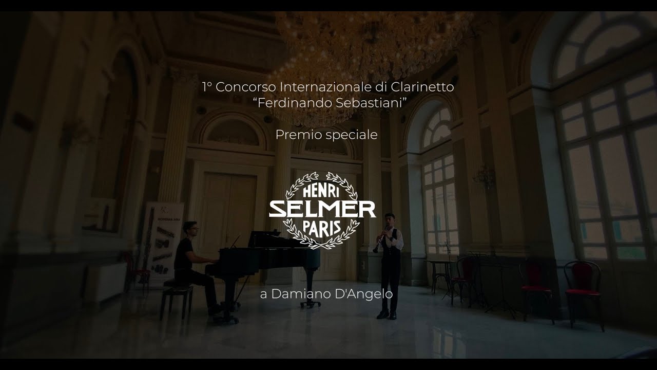 Damiano D'Angelo premio Selmer Italia 2023 concorso Ferdinando Sebastiani