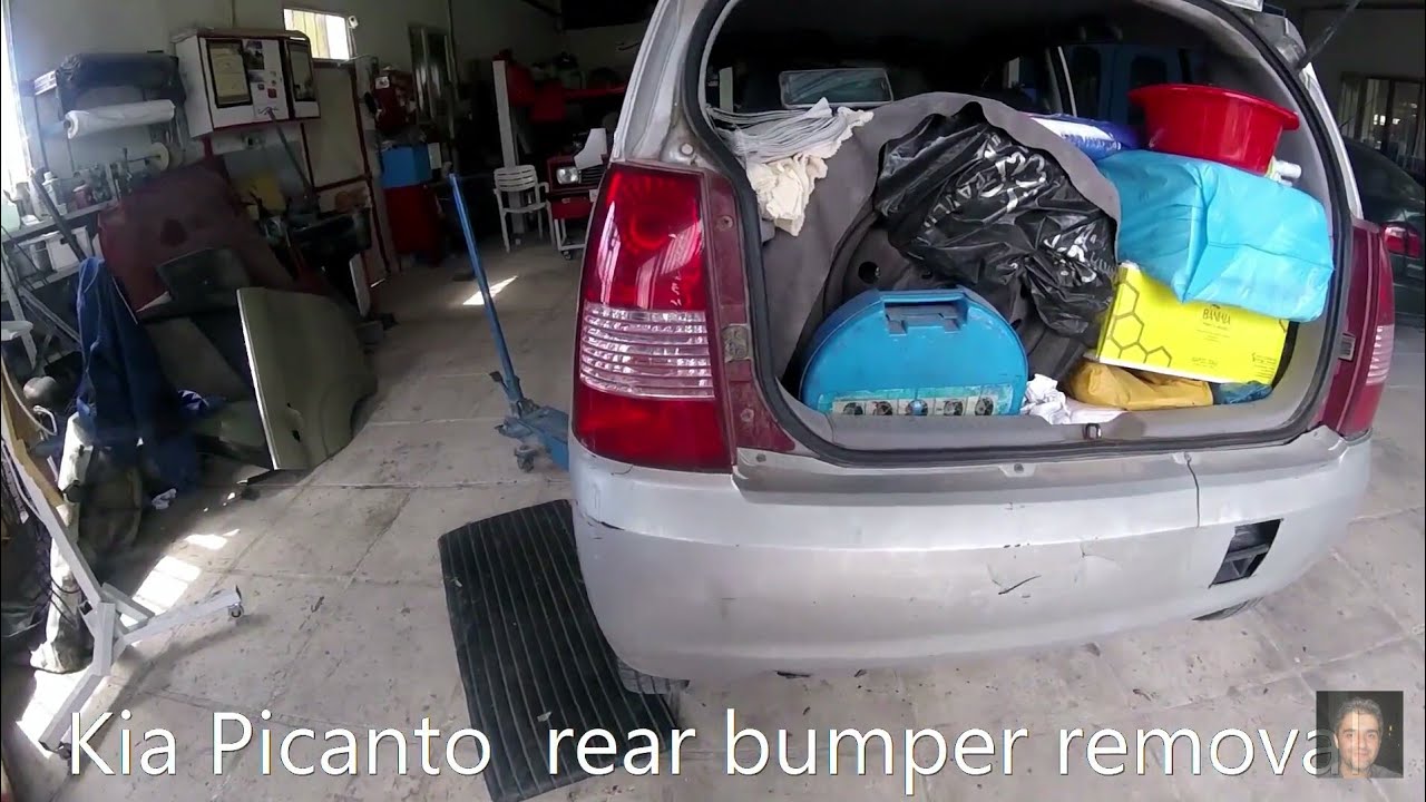 Kia Picanto  rear bumper removal