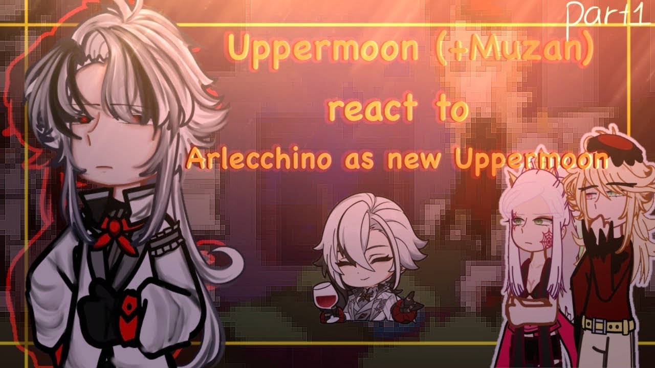 ‖•Uppermoon (+Muzan) react to Arlecchino as new Uppermoon•‖ 1/? ‖ My AU ‖ Hope you enjoy the video🍀💖