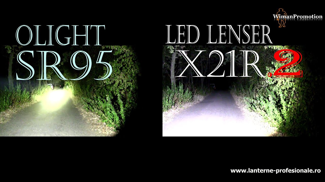 Olight SR 95 vs Led Lenser X21R.2
