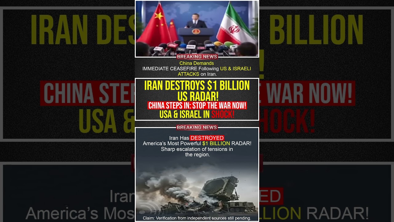 China Calls for Ceasefire as Iran&ndash;US&ndash;Israel Tensions Escalate