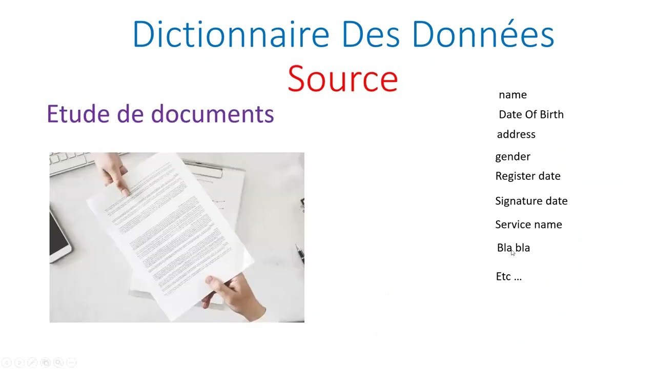 (2) - MERISE   Dictionnaire des Donnees - DDD