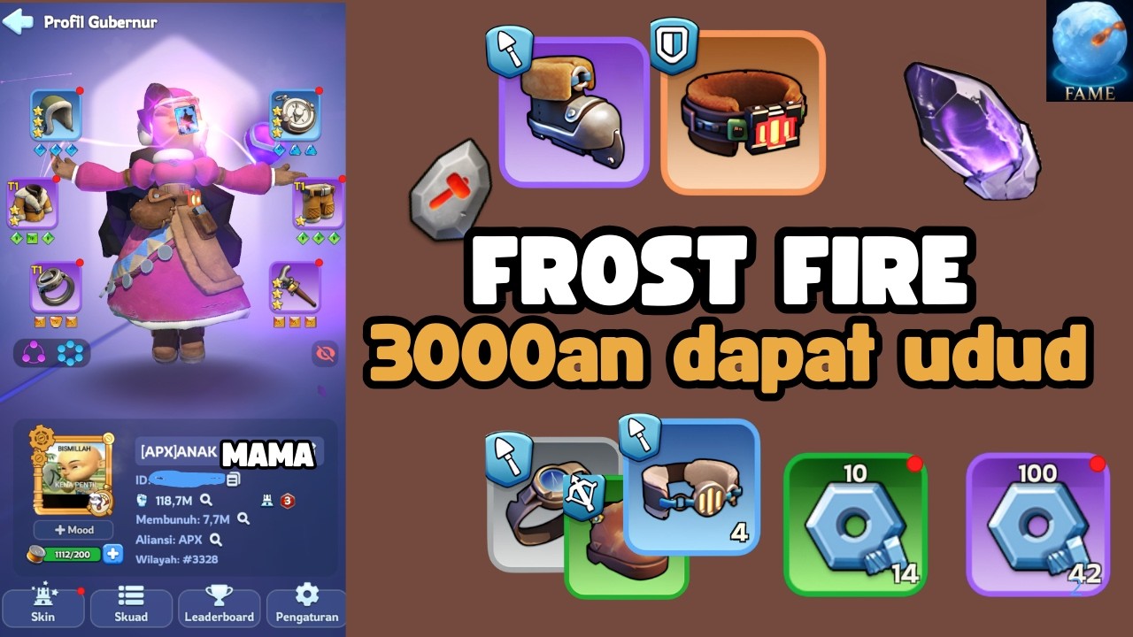 Frost Fire Akun State 3000an dapat udud - Whiteout Survival